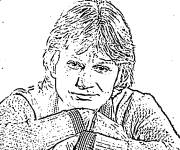 Coloriage C&eacute;l&eacute;brit&eacute; Chanteur Fran&ccedil;ais
