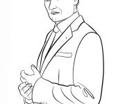 Coloriage C&eacute;l&eacute;brit&eacute; Conan Obrien