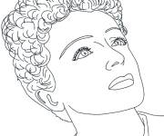 Coloriage C&eacute;l&eacute;brit&eacute; Edith Piaf