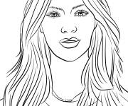 Coloriage C&eacute;l&eacute;brit&eacute; Kim Kardashian