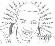 Coloriage C&eacute;l&eacute;brit&eacute; Omar Sy