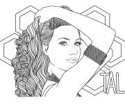 Coloriage c&eacute;l&eacute;brit&eacute; Tal