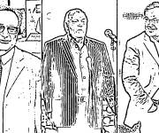 Coloriage C&eacute;l&eacute;brit&eacute;s &agrave; d&eacute;corer