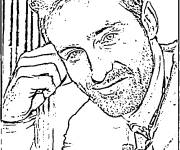 Coloriage C&eacute;l&eacute;brit&eacute;s Acteur Canadien