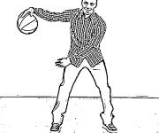 Coloriage C&eacute;l&eacute;brit&eacute;s Basket Ball