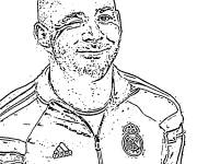 Coloriage C&eacute;l&eacute;brit&eacute;s Benzema