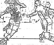 Coloriage C&eacute;l&eacute;brit&eacute;s Cavani Football