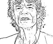 Coloriage C&eacute;l&eacute;brit&eacute;s Chanteur pour adute
