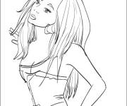 Coloriage et dessins gratuit célébrités en vecteur à imprimer
