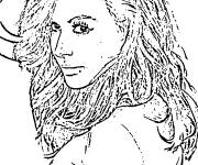 Coloriage C&eacute;l&eacute;brit&eacute;s F&eacute;minines