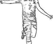Coloriage C&eacute;l&eacute;brit&eacute;s Footballeur Fran&ccedil;ais