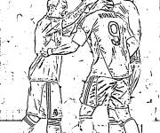 Coloriage C&eacute;l&eacute;brit&eacute;s La Joie du Foot