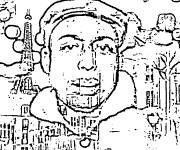 Coloriage C&eacute;l&eacute;brit&eacute;s Rap Fran&ccedil;ais