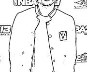 Coloriage C&eacute;l&eacute;brit&eacute;s Rappeur Am&eacute;ricain