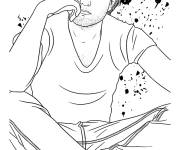 Coloriage c&eacute;l&eacute;brit&eacute;s Robert Pattinson