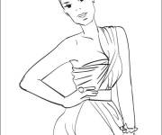 Coloriage et dessins gratuit célébrités stylisé à imprimer