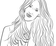 Coloriage C&eacute;line Dion c&eacute;l&eacute;brit&eacute; star