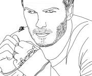 Coloriage David Beckham