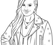Coloriage Demi Lovato c&eacute;l&egrave;bre