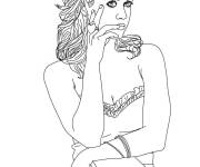 Coloriage Katy Perry