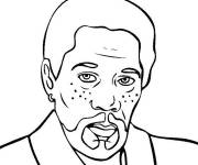 Coloriage L'acteur c&eacute;l&egrave;bre Morgan Freeman