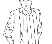 Coloriage L'acteur star Zac Efron