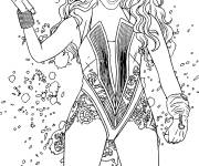 Coloriage La chanteuse Beyonce