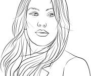 Coloriage La star c&eacute;l&egrave;bre Ellie Goulding