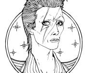 Coloriage Le chanteur David Bowie