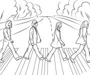 Coloriage Le groupe The Beatles