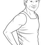 Coloriage Le Star Jackie Chan