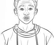 Coloriage Le star Jaden Smith