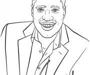 Coloriage Le star Larry Elder c&eacute;l&eacute;brit&eacute;