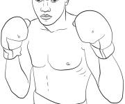 Coloriage Muhammad Ali Star c&eacute;l&eacute;brit&eacute;