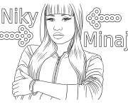 Coloriage Niky Minaj