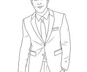 Coloriage Ryan Reynolds c&eacute;l&eacute;brit&eacute;