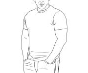 Coloriage Star indien Salman Khan