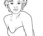 Coloriage Star Marilyn Monroe