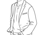 Coloriage Star Scott Baio