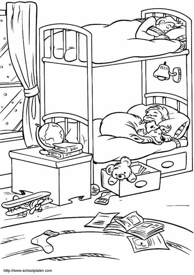 Coloriage Chambre Dado Dessin Gratuit à Imprimer