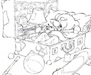 Coloriage Chambre de L'ours