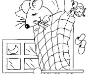 Coloriage Chambre de La Souris