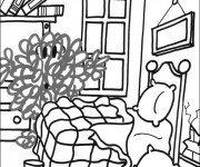 Coloriage Chambre sale