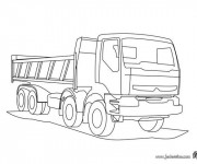 Coloriage et dessins gratuit Camion Volvo à imprimer