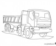 Coloriage et dessins gratuit Camion Volvo à imprimer