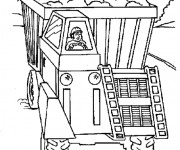 Coloriage Le Camion de Chantier CAT