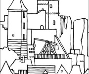 Coloriage Château merveilleux