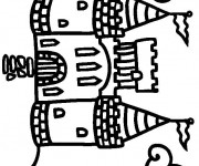 Coloriage Ch&acirc;teau miniature