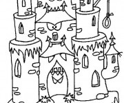 Coloriage château qui fait peur