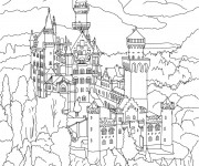 Coloriage Château splendide